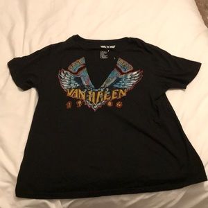 Van Halen T-shirt with keyhole neck